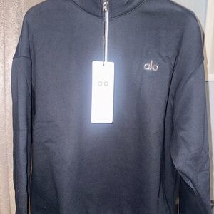 Alo Black Quarter-Zip Pullover